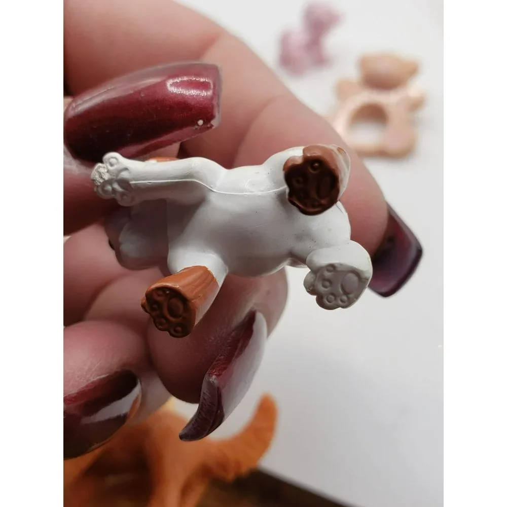 Barbie 7pc Lot Animals Pets Replacement Doll‎ House Diorama Cat Dog Bear